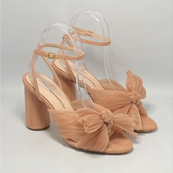 Loeffler Randall Camellia Beaty Pleated Bow Heel Sandals size 6 - Picture 7 of 12